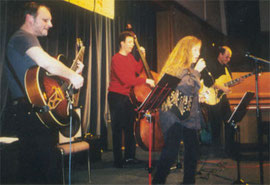 v.l.n.r.: Wolfgang Jost (g), Udo Brenner (b), Ruth Eichhorn (voc), Rolf Plaueln (g)