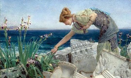 LAWRENCE ALMA-TADEMA - Tra le rovine