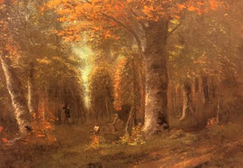 GUSTAVE COURBET - la foresta in autunno