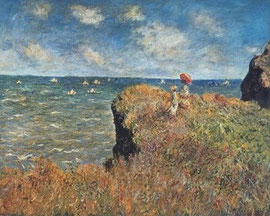 Monet - Passeggiata sulla scogliera