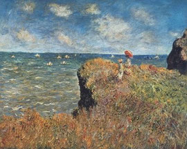 Monet - Passeggiata sulla scogliera