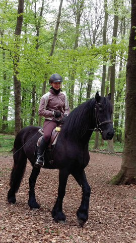 Marina mit Oscar beim Osterritt