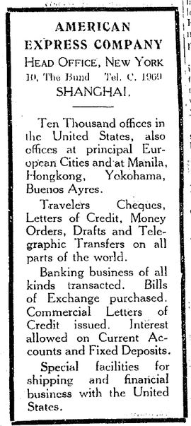 From The Shanghai Times 1918