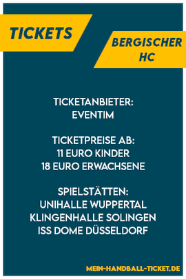 BHC Tickets Bergischer HC