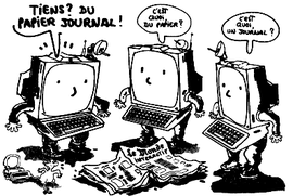 Internet et la presse (Plantu -DR)