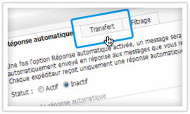 Comment transférer les e-mails du compte webmail vers une autre adresse ?