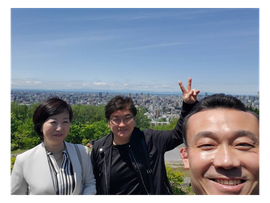 太田貸切タクシーをご利用いただいたお客さまとの写真です。