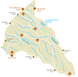 Meru National Park - Map