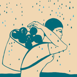 ELSTAR | Farbholzschnitt | color woodcut | 2012 | 42 x 42 cm
