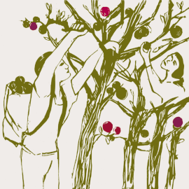 ELSTAR | Farbholzschnitt | color woodcut | 2012 | 42 x 42 cm