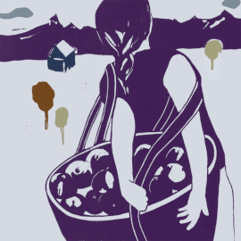 ELSTAR | Farbholzschnitt | color woodcut | 2012 | 42 x 42 cm