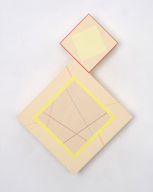 Richard Schur, Sculptural Painting, 2019, acrylic, wood, 58 x 42 x 9 cm / 23 x 16.5 x 3.5 inch, available at Galerie Stefan Vogdt, Munich