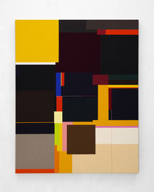 Richard Schur, Back to Back, 2020, acrylic on canvas, 150 x 120 cm / 59 x 47 inch, available at Kristin Hjellegjerde Gallery, London and Berlin