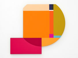 Between the Light, 2023, acrylic on masonite, 70 x 76 x 2,7 cm