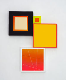 Richard Schur, Spatial Object, 2018, acrylic, wood, 75 x 60 cm x 6 cm  / 30 x 24 x 2,4 inch, available at Kristin Hjellegjerde Gallery, London and Berlin