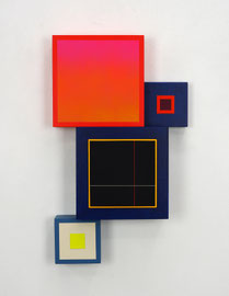 Richard Schur, Spatial Object, 2018, acrylic, wood, 50 x 30 x 9 cm / 20 x 12 x 3,5 inch
