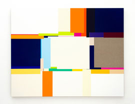Richard Schur, Voyage, 2024, acrylic on canvas, 110 x 140 cm, available at Galerie Filser & Gräf, Munich