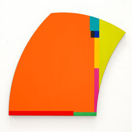 Shape N° 3, 2025, acrylic on masonite, 35 x 40 x 2 cm, edition of 4 + 1 AP