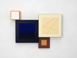 Richard Schur, Spatial Object, 2018, acrylic, wood, 65 x 88 x 9 cm  / 26 x 35 x 3,5 inch