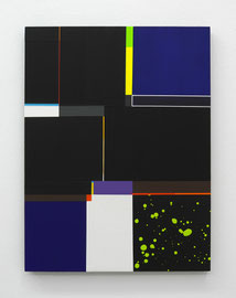 Richard Schur, deep Blue (Study), 2016, acrylic, wood, 60 x 50 cm / 24 x 20 inch