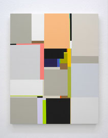Schur, Silver Suns II, 2015, acrylic on canvas, 100 x 80 cm / 39 x 31 inch, available at Espace Meyer-Zafra, Paris, New York, Miami