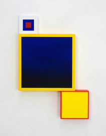 Richard Schur, Spatial Object, 2018, acrylic, wood, 55 x 38 x 6 cm  / 22 x 15 x 2,4 inch, available at Kristin Hjellegjerde Gallery, London and Berlin