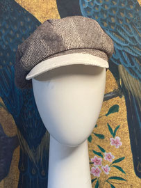 Jimmy : casquette gavroche à 8 pans en drap de laine, doublure coton