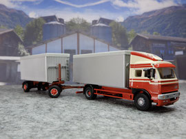 LIAZ Kipp-Anhängerzug, Losetransport (Sägemehl, Hobelspäne) / Interspan Tschopp