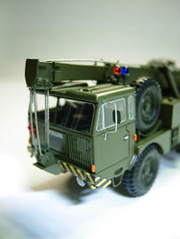 Faun der Schweizer Armee, stand ab 1973 - 1983 bei der Berufsfeuerwehr Bern im Einsatz. Zu beachten die Sondersignalisation.