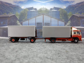 LIAZ Kipp-Anhängerzug, Losetransport (Sägemehl, Hobelspäne) / Interspan Tschopp