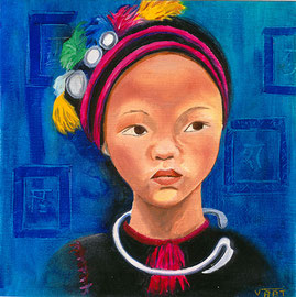 artiste peintre tableau huile petit format cadeau