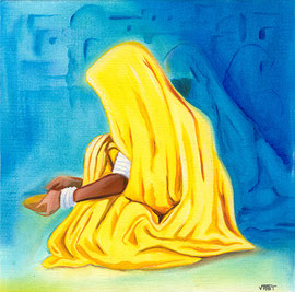 artiste peintre tableau huile petit format cadeau