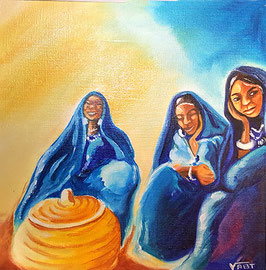 artiste peintre tableau huile petit format cadeau