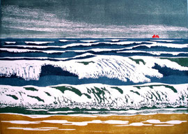Nordseebrandung  (25x35)
