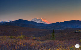Bild: "Denali at sunset time", Denali NP; www.2u-pitureworld.de
