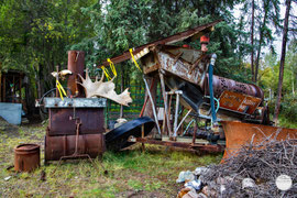 Bild: Historic Wiseman at Dalton Highway, Alaska, "Wiseman`s Blasting Area"; www.2u-pictureworld.de