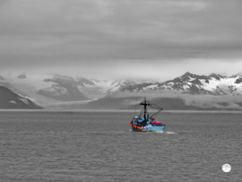 Bild: Golf von Alaska, Fischerboot, 2u-pictureworld.de,  "auf Fang", www.2u-pictureworld.de