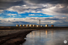 Bild: oil rig at Prudhoe Bay, Alaska, "spot on on the oil rig"; www.2u-pictureworld.de