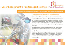 Praxis für Physiotherapie Schubien, Aarau: Flyer