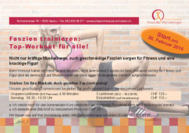 Praxis für Physiotherapie Schubien, Aarau: Flyer