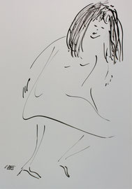Tanz 6, Tusche auf Papier,  30x42 cm, 250 €