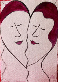 Tusche und Farbe auf Papier, 11x15,5cm, 80€