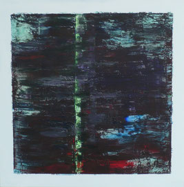 "Abstrakt Blau" 80x80 Acryl  /   "Abstract Blue" 31,5x31,5, 2013