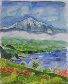 Pico del Teide, 40x50cm, verkauft