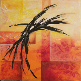 gelb-orange-rot, 50 x 50 cm