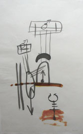 Trenntrauma, 2000, Tusche auf Bütten 