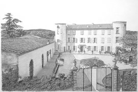 L'Atelier de Capucine Minot - Dessin du Château de la Villerambert