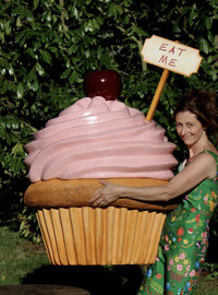 xl- Cupcake aus Styropor mit Beschichtung 