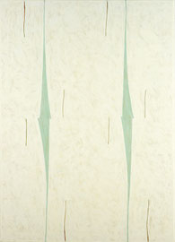 songbird 5, 2018, 80*57 cm, Eitempera auf Voile