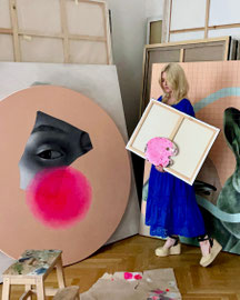 PETRA VON KAZINYAN IN HER STUDIO
